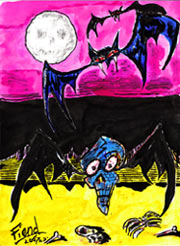 Bat Attack by Nik Fiend