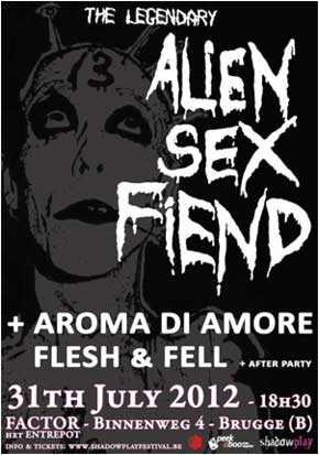 Alien Sex Fiend Brugge Flyer