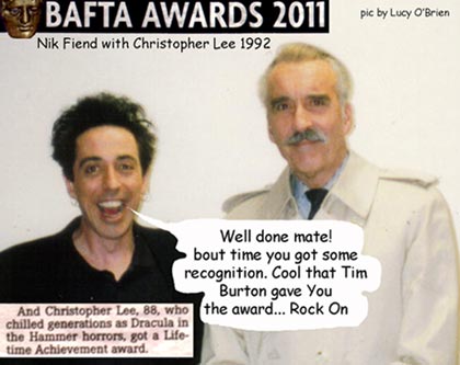 Nik Fiend & Christopher Lee